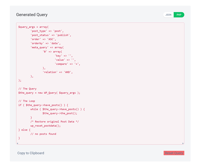 wp_query pagination settings