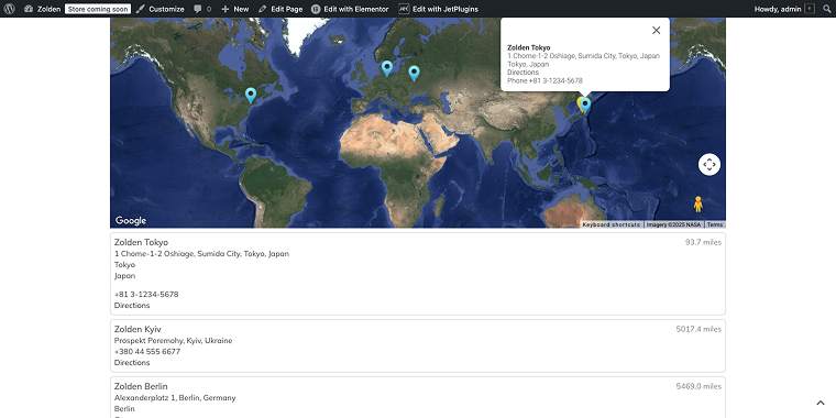 store locator plus front end