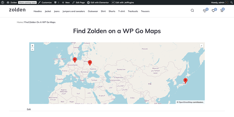 wp go maps front end