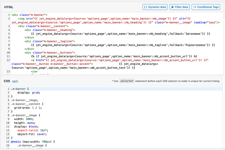 Twig HTML CSS