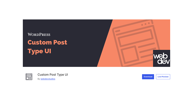 Custom Post Type UI plugin on wordpress.org