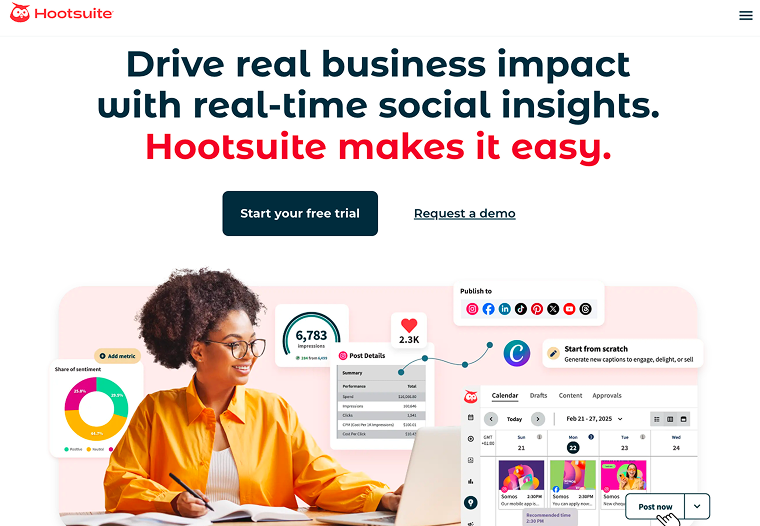hootsuite and zoho social management platform