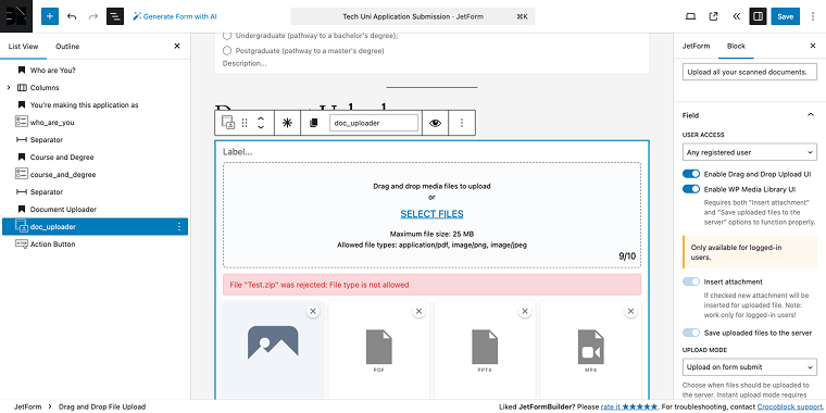 media library integration