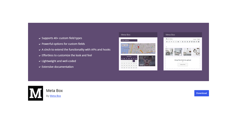 Meta Box plugin on wordpress.org