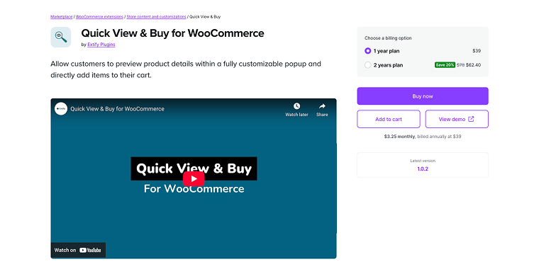 Quick View & Buy for WooCommerce