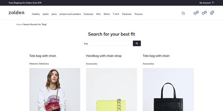 search results page