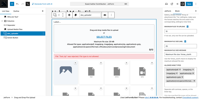 use case 2 content uploader