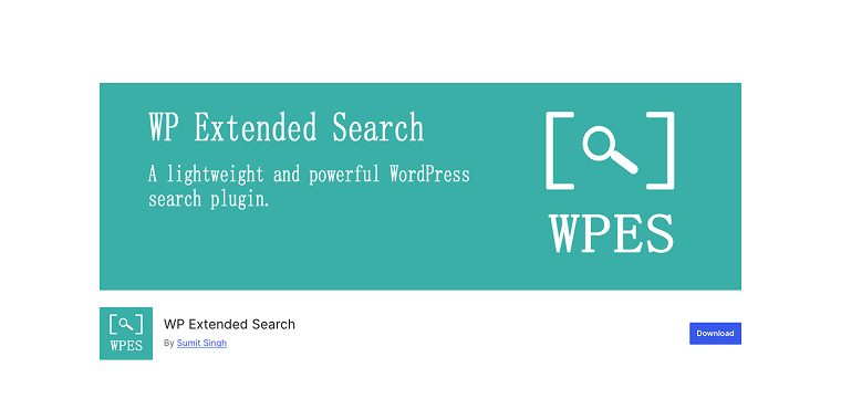 WP Extended Search plugin on wordpress.org