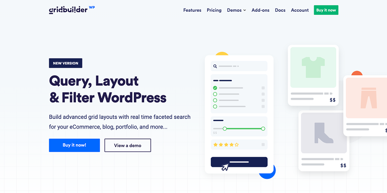 WP Grid Builder homepage