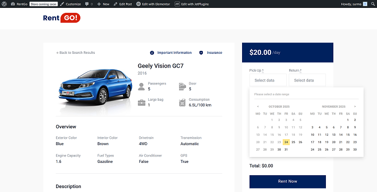 wp booking calendar displaying available and booked dates