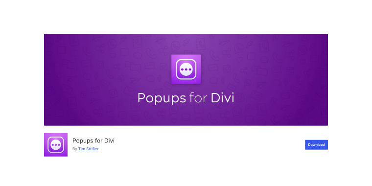 Popups for Divi plugin on WordPress.org