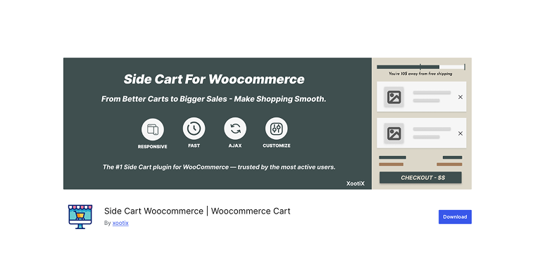 Side Cart WooCommerce plugin homepage