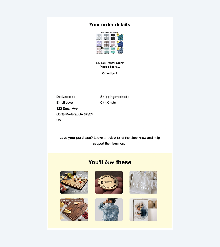 transactional email example