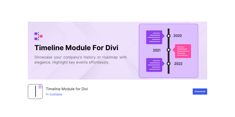 Timeline Module for Divi plugin on WordPress-org