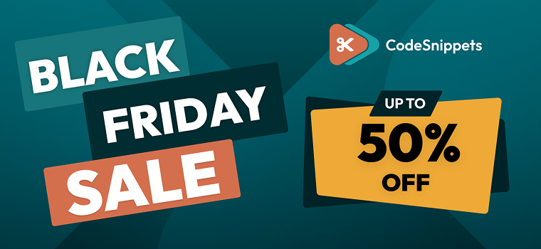 black friday sale by codesnippets 2025