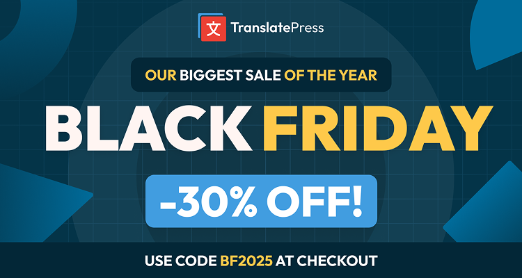translate press bfcm deal 2025