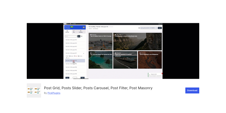 post grid plugin on WordPress-org