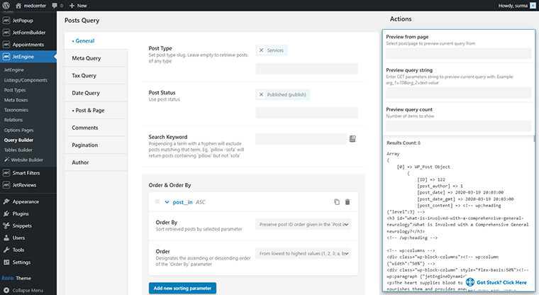 posts query created