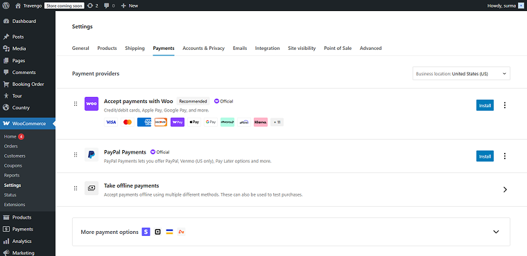 woocommerce payments