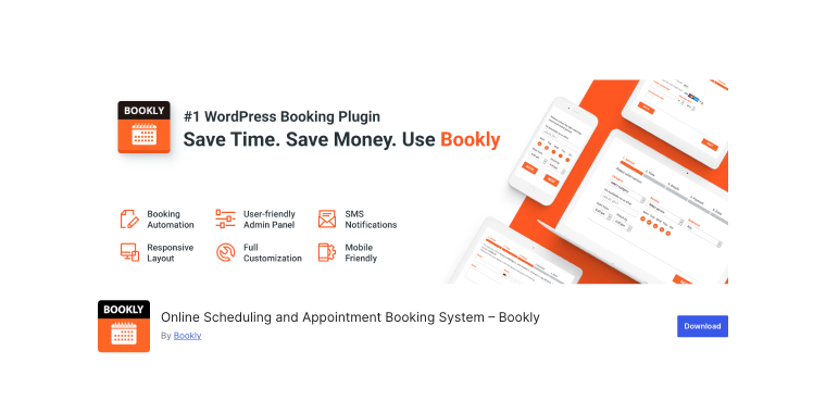 Bookly booking plugin on WordPress.org