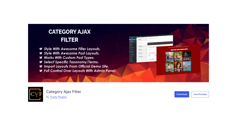 Category Ajax Filter plugin homepage