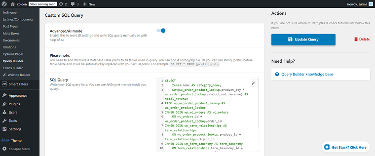 code added to the query for case 5