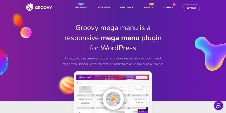 Groovy Mega Menu plugin homepage
