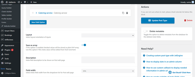 save a array toggle is on