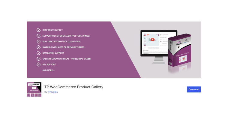 TP WooCommerce Product Gallery plugin on wordpress.org