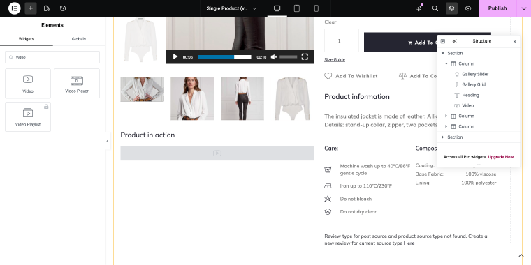 adding video widget