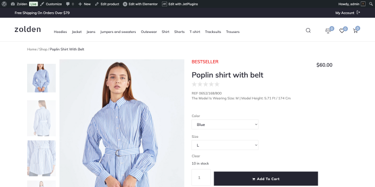 bestselling product front-end