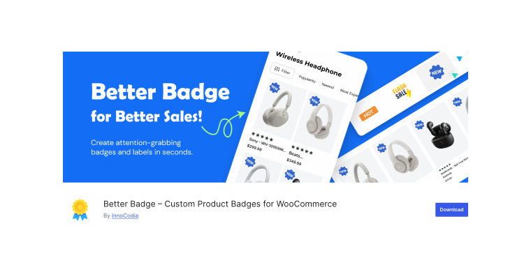 Custom Product Badges for WooCommerce plugin on wordpress.org