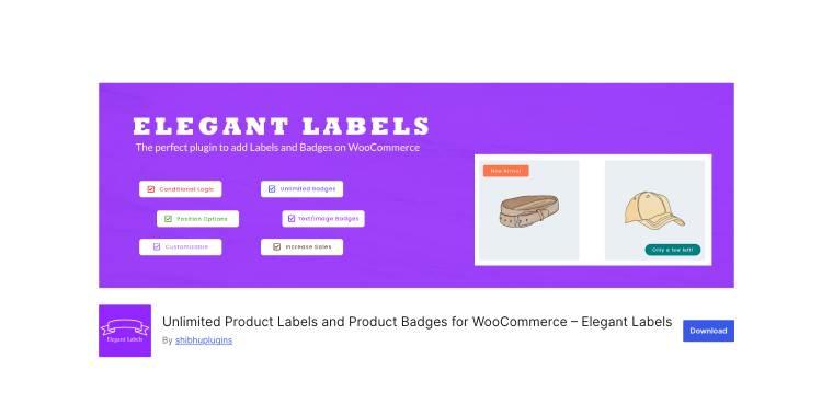 Elegant Labels for WooCommerce plugin on wordpress.org