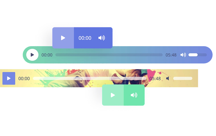 jetelements audio player widget style options for elementor