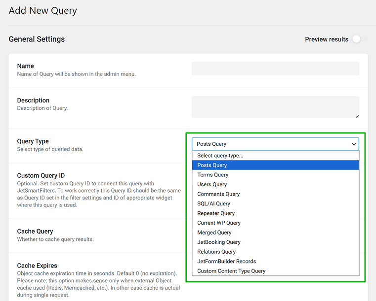 query types