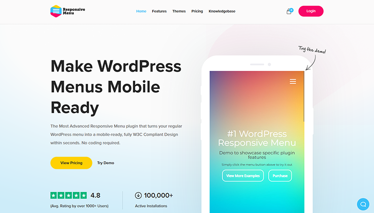 responsive front page