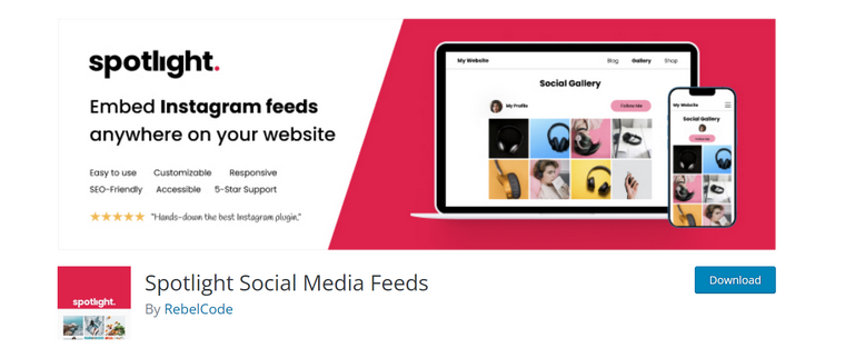 Spotlight plugin homepage