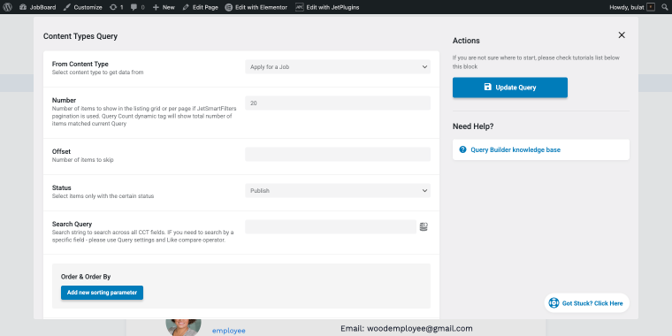 applications query