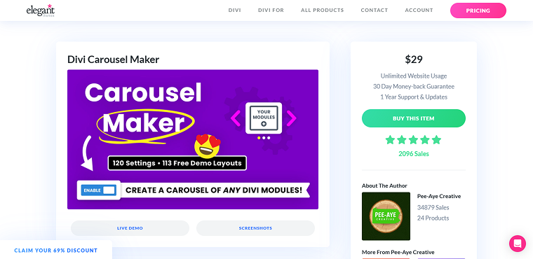 divi carousel maker extended
