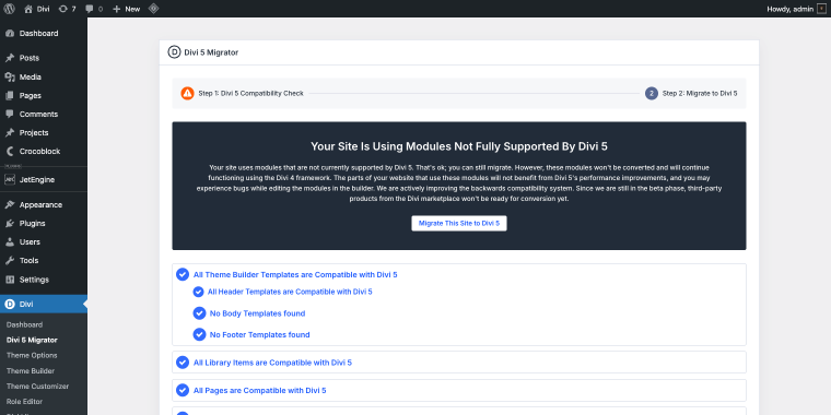 Divi 5 migrator