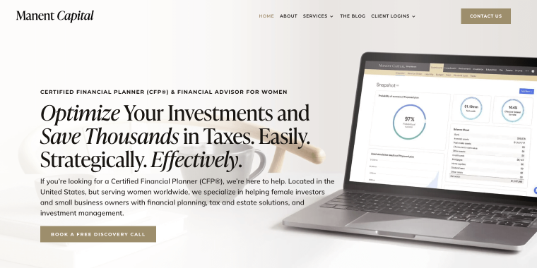 manentcapitan website homepage