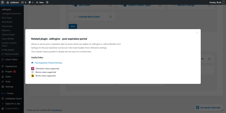 post expiration plugin