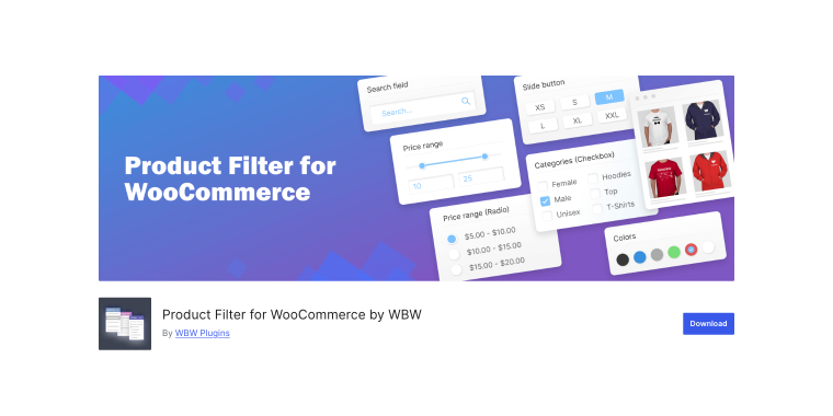 Product Filter for WooCommerce plugin homepage