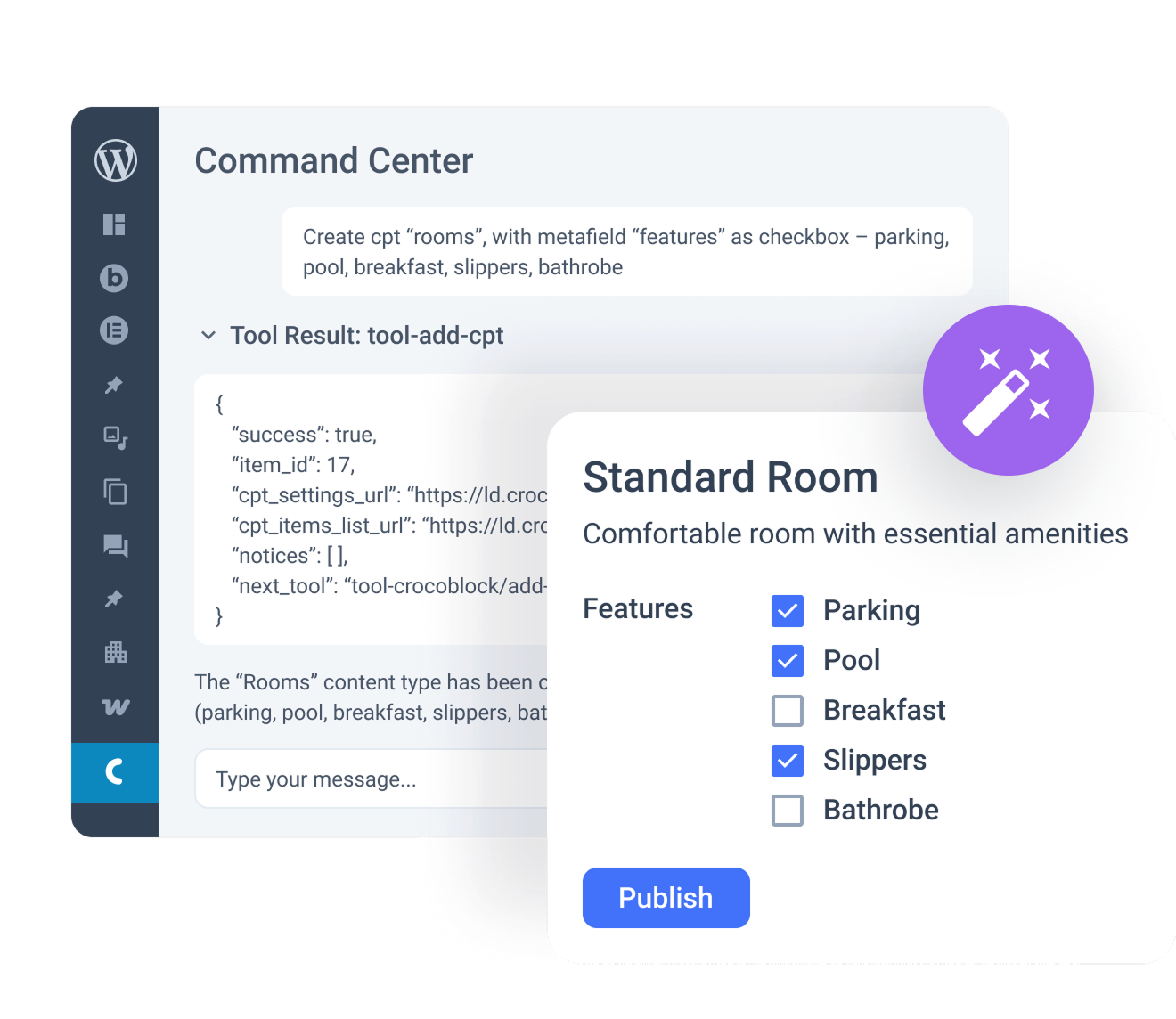 WordPress MCP server and command center