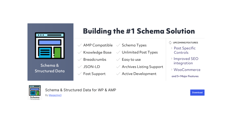 Schema & Structured Data for WP & AMP plugin homepage