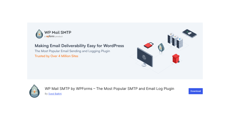 WP Mail SMTP plugin homepage