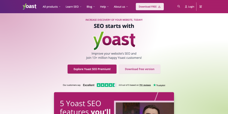 Yoast plugin homepage