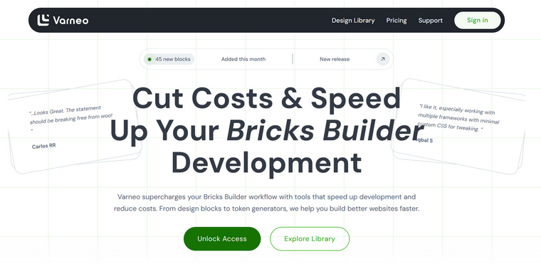 Varneo Bricks templates