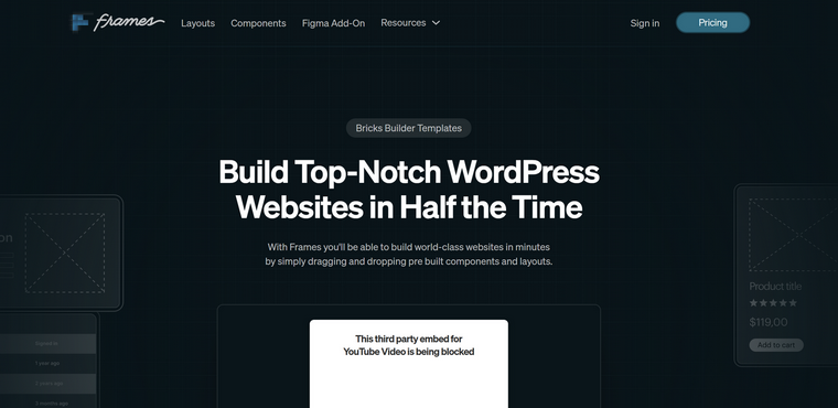 Frames io Bricks WordPress