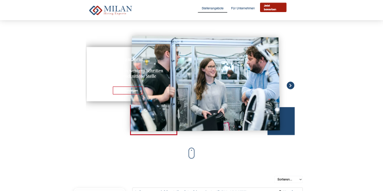 Milan Experts hero area